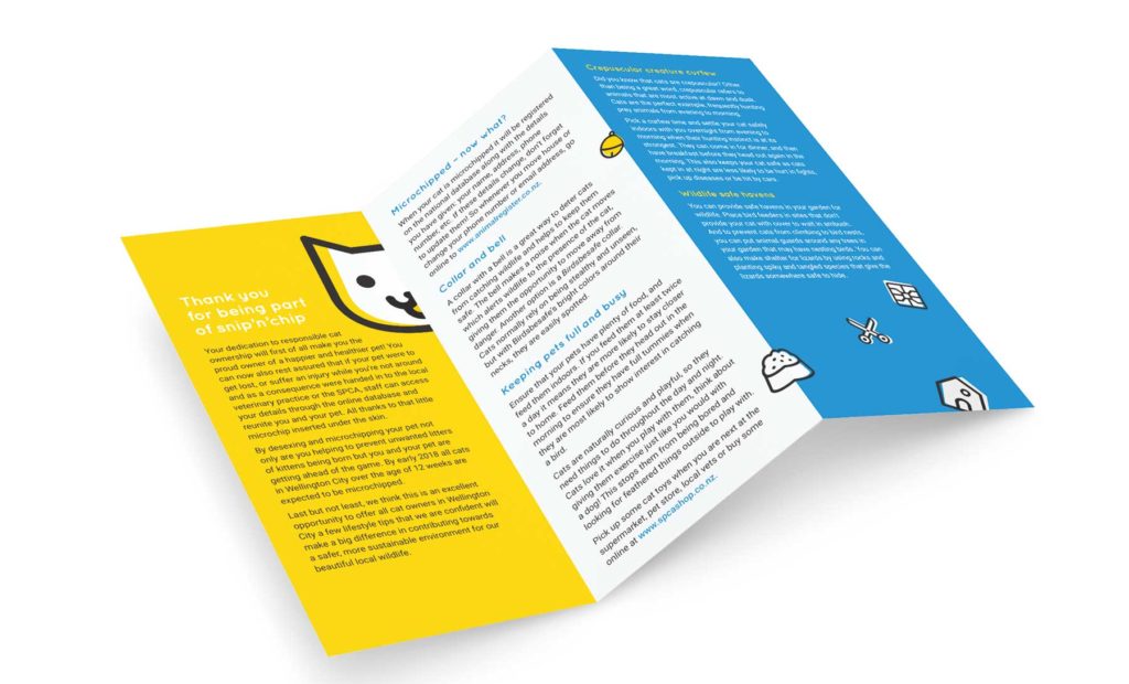 snipnchip-brochure Leaflet design by Wellington design agency Wonderlab