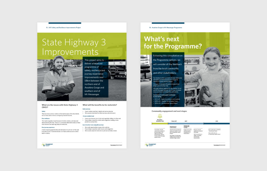 NZTA_boards_set_of_2_c Two posters for a public education campaign by ad Wellington ad agency Wonderlab
