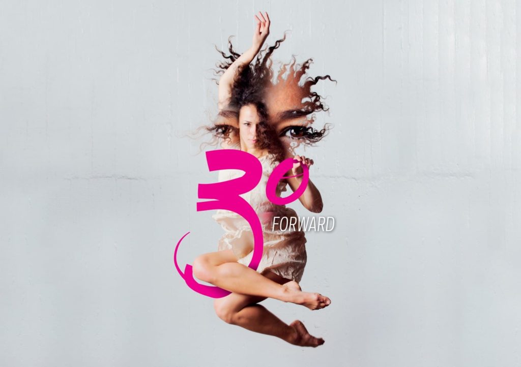 1-footnote-30Forward-hero-e1443146316775 Dancer with illustration and typography, part of an arts brand campaign created by Wonderlab