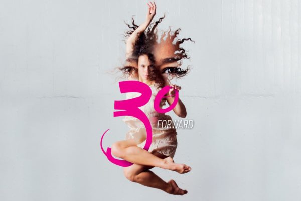 1-footnote-30Forward-hero-e1443146316775 Dancer with illustration and typography, part of an arts brand campaign created by Wonderlab