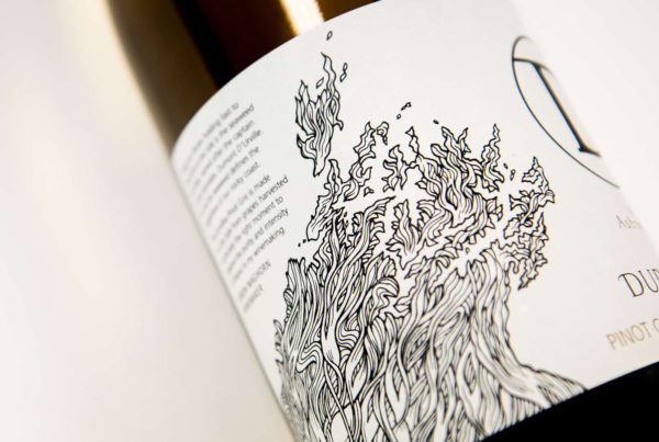 Wine label illustration and design by Wonderlab