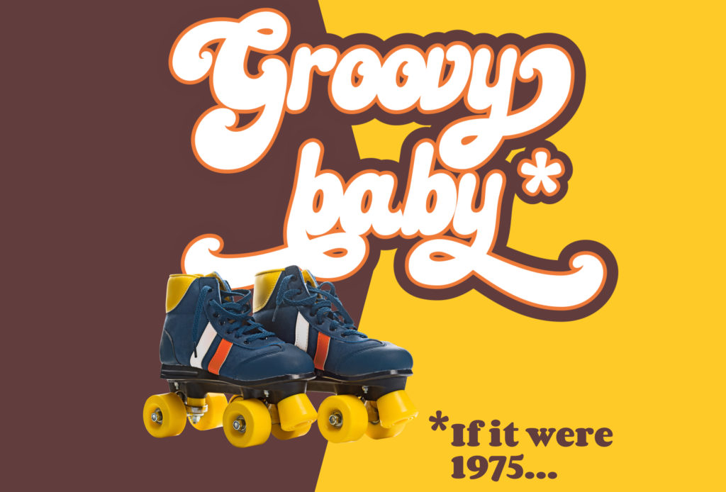 STATS2 Roller skates and retro graphics designed by Wonderlab for a public awareness social media campaign.