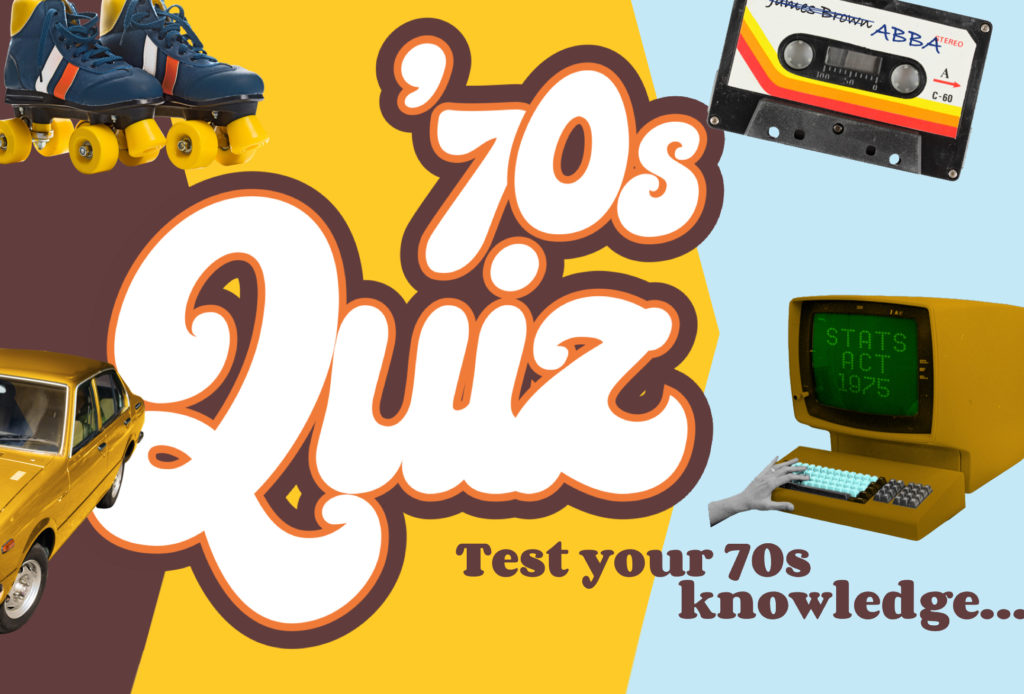 STATS5 70's Quiz graphics designed by Wonderlab as a public awareness social media campaign.