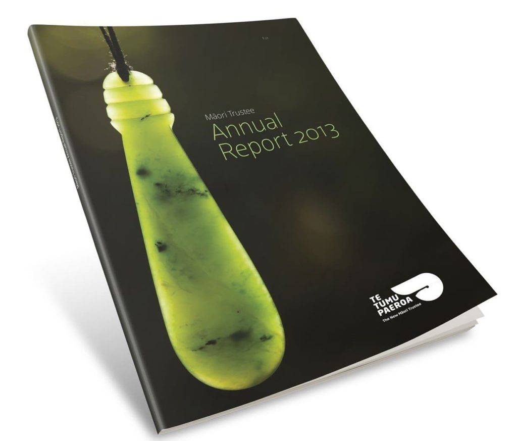 wl-tetumupaeroa-report-frontcover-e1441679489214 Inside spread of an annual report, by Wellington design agency Wonderlab