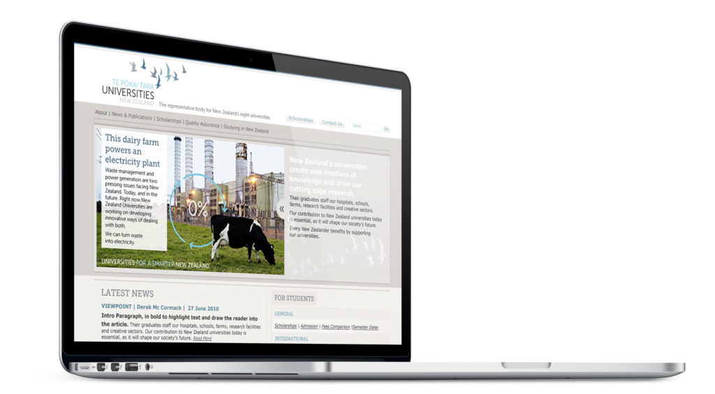 wl-uninz-web Laptop with branded web design by brand specialists Wonderlab.