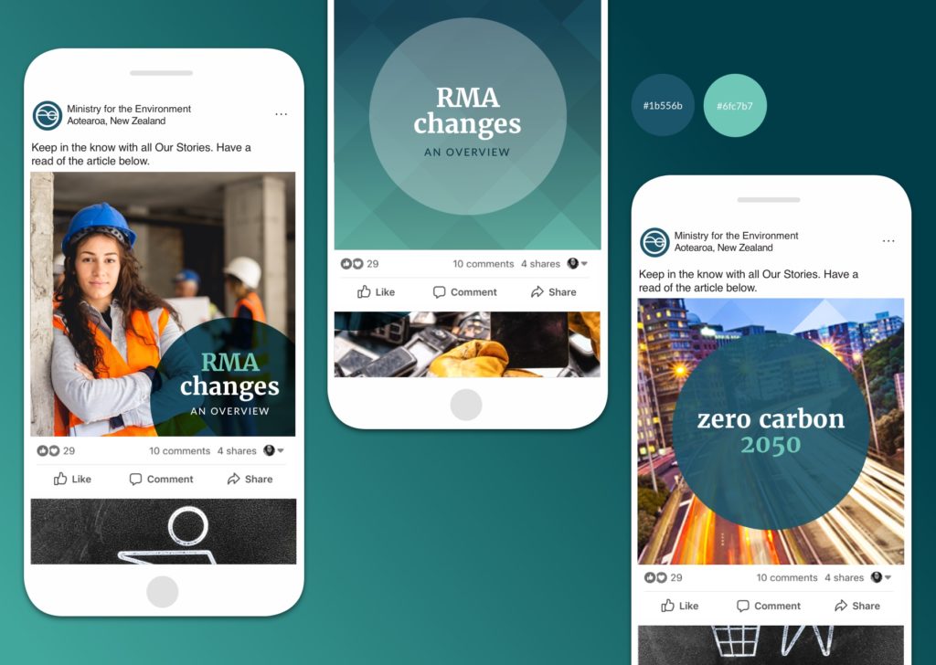 mfe-bubble x3 phones2 Mobile phones with social media posts by communication strategists, Wonderlab
