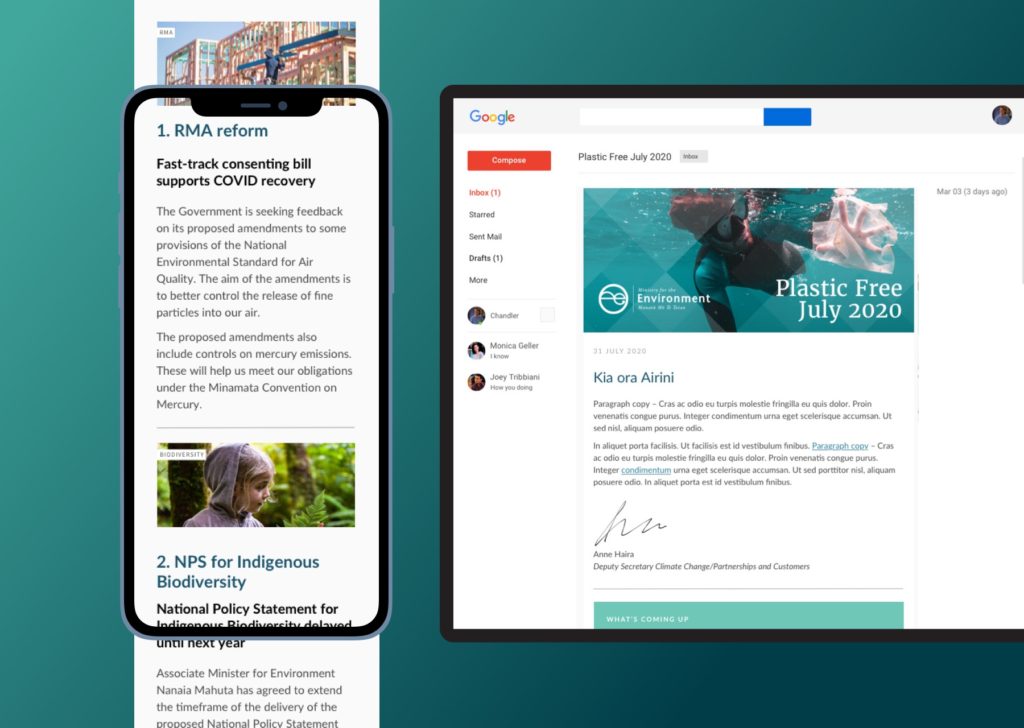 mfe-edm Mobile and tablet friendly EDM example by communication strategists Wonderlab