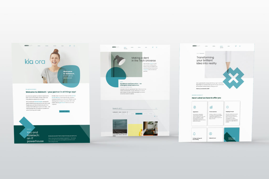 Artboard 1 copy 4 Presentation boards displaying the overall look and feel of a brand new website design by Wonderlab