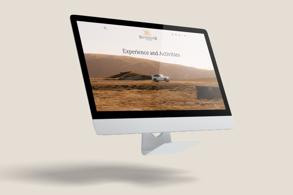 Boomrock porfolio wonderlab website An image of a computer screen with a car on it.