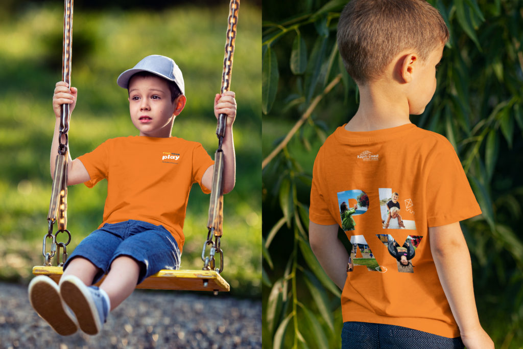 Find Your Play Wonderlab copy 4 Two boys wearing a branded orange t shirt, created by digital agency Wonderlab