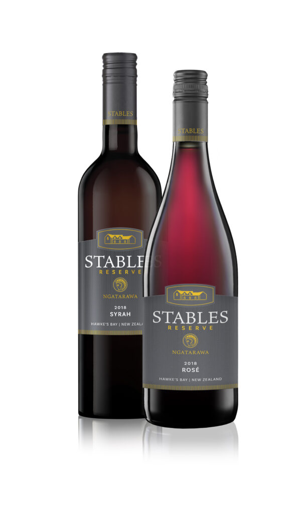 stables-reserve-2xbottles Two bottles of Stables wine on a white background.
