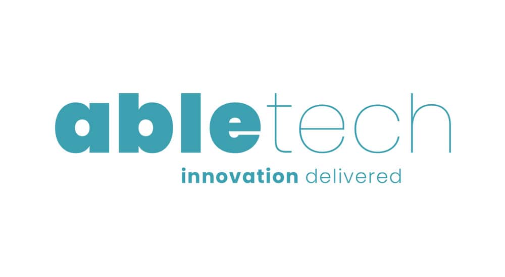 Company logo for abletech with the tagline "innovation delivered.